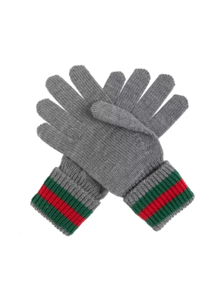 Rękawiczki dziecięce Gucci szare