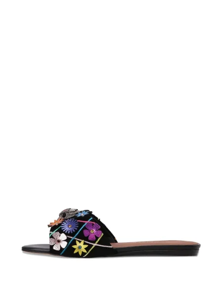 Φλοράλ σανδάλια Kurt Geiger London μαύρο