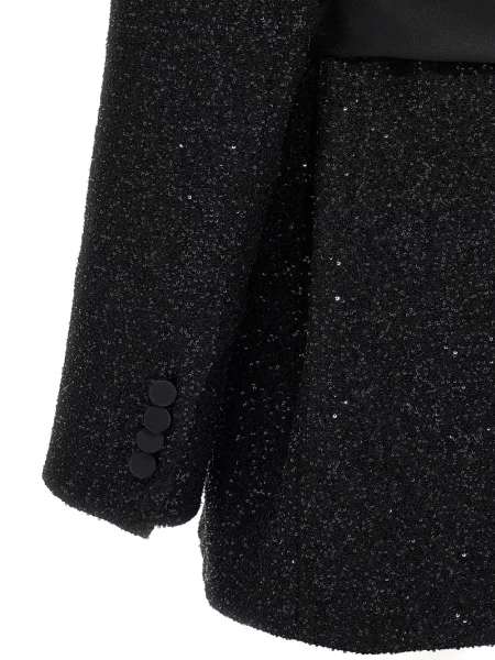 Sacou Max Mara cu paiete negru