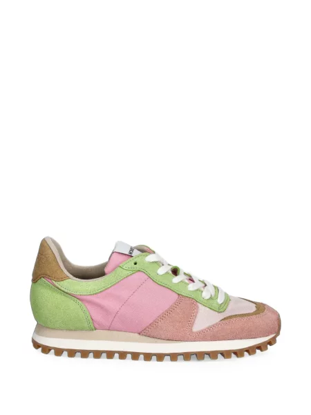 Sneakerși Novesta din piele de căprioară roz