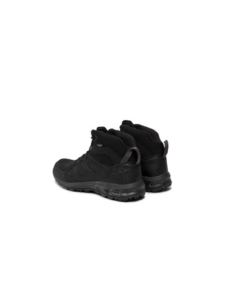 Mušketýrské kozačky Jack Wolfskin černé