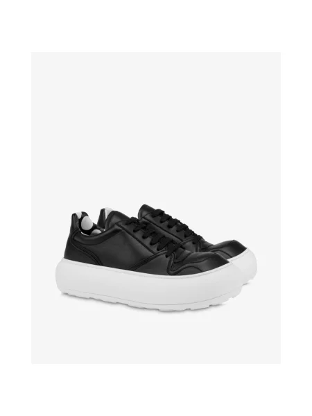 Sneakersy Moschino skórzane czarne