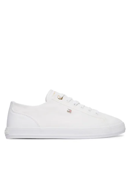Teniszcipő Tommy Hilfiger Th Foxing Sneaker Canvas fehér