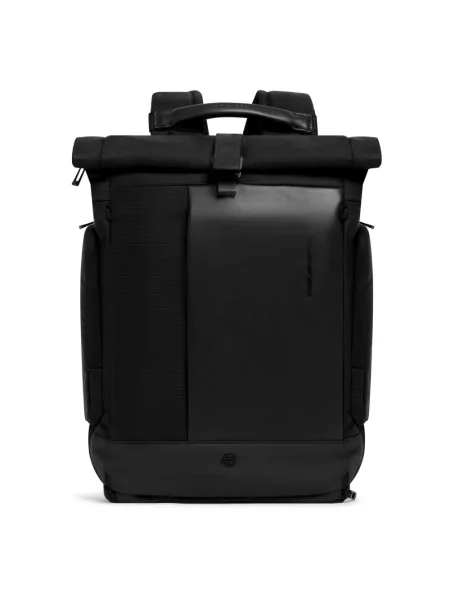 Torba na laptopa Piquadro skórzana czarna