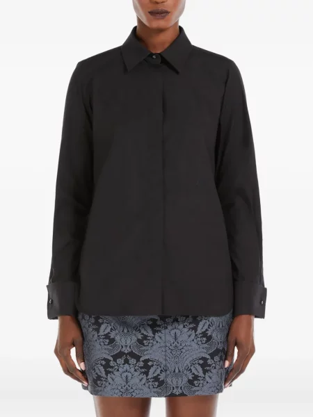 Cămașă Max Mara clasică negru