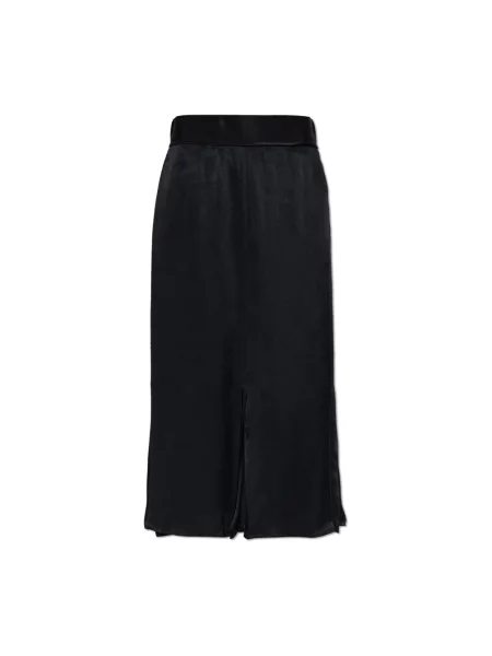 Satynowa spódnica Maison Margiela czarna