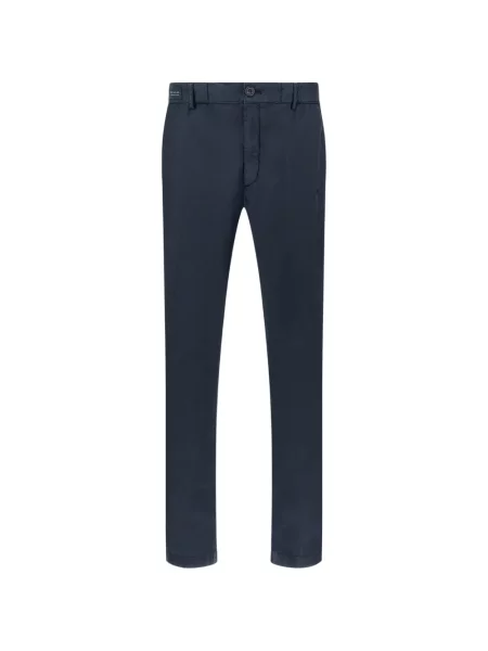 Pantaloni chino Paul & Shark din poplin albastru