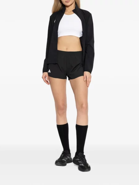 Τένις φόρεμα Adidas με λαιμόκοψη v με αυτόγραφο μαύρο