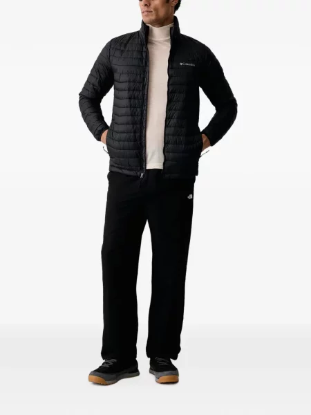 Ватиран яке Columbia Sportswear с принт черно