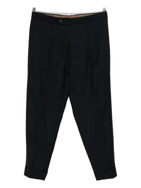 Pantaloni Berwich plisate albastru