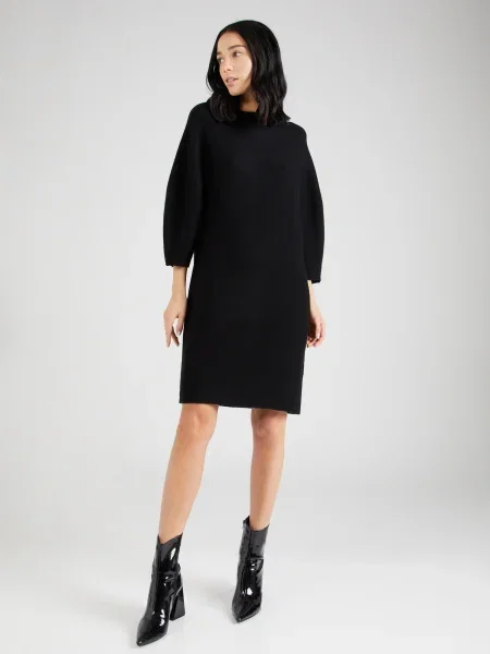 Pure Cashmere NYC Pletena obleka črna