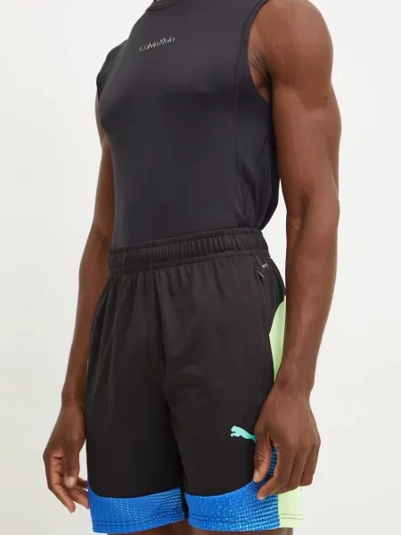 Къс панталон за трениране Puma individualFINAL черно