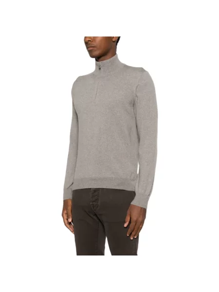 Sweter z golfem Tagliatore beżowy