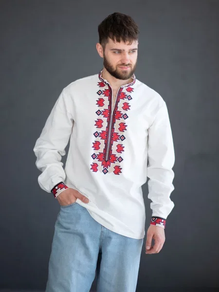 Вишита сорочка Едельвіка молочний