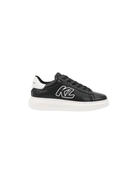 Karl Lagerfeld sneakersy skórzane KAPRI czarny
