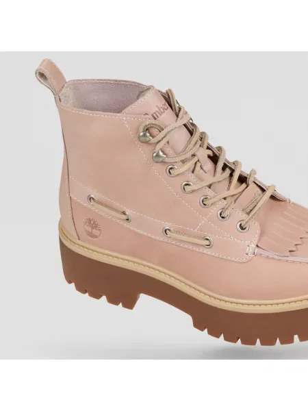 Botine Timberland din dantelă roz