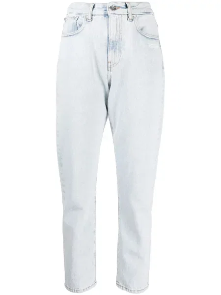 Decupat blugi drepți Off-white