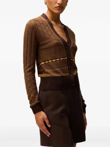 Cardigan Retori tricotate maro