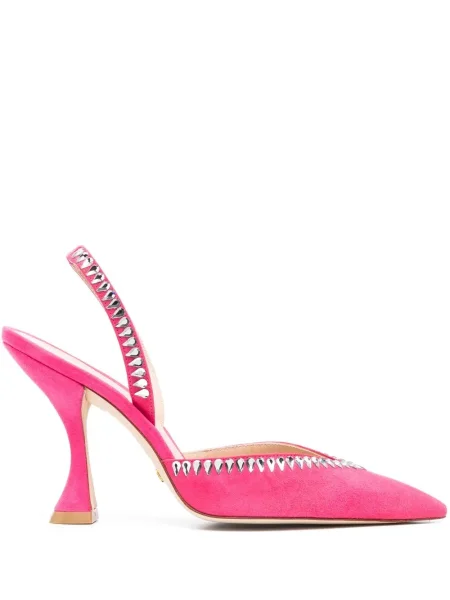 Pantofi cu toc Stuart Weitzman din piele de căprioară roz