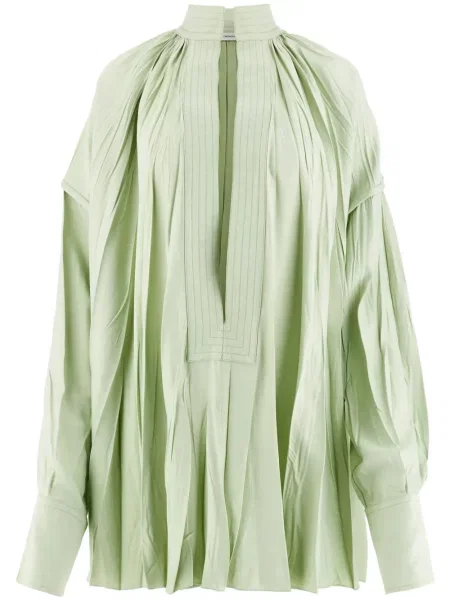 Top Ferragamo plisat verde