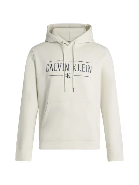 Geacă de blugi Calvin Klein Jeans de lână alb