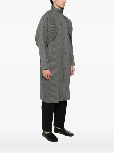 Плисирано палто Homme Plissé Issey Miyake сиво