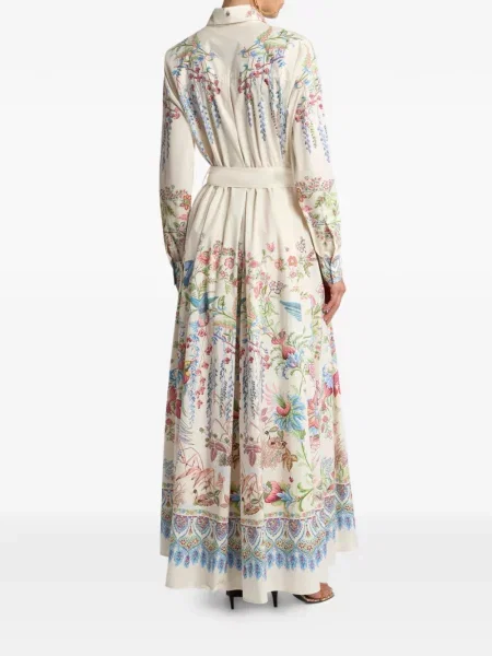 Rochie tip cămașă Etro cu model floral cu imagine de costum