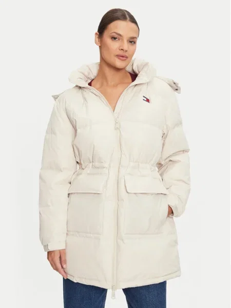 Tommy Jeans Geacă din puf Alaska bej