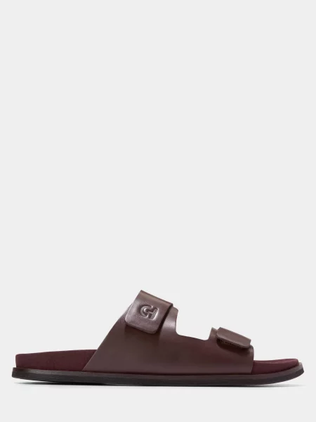 Шкіряні Шльопанці Cole Haan бордовий