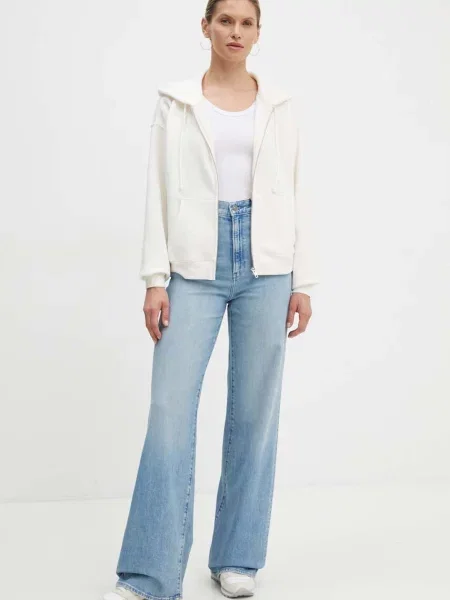 Levi's bluza z kapturem gładka beżowy