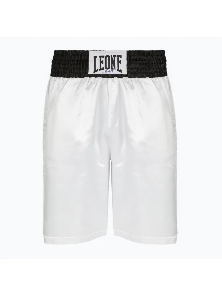 Pantaloni scurți de box pentru bărbați LEONE Color Block white/black alb