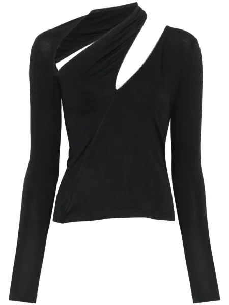 Bluzka Ioana Ciolacu asymetryczna czarna