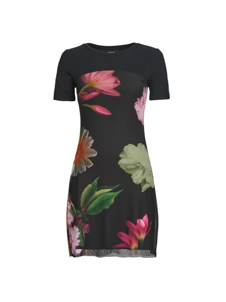 Mini obleka Desigual črna