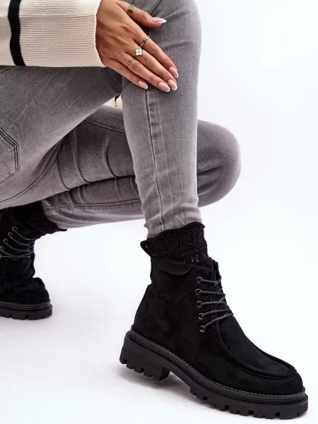 Боти до глезена Boto черно