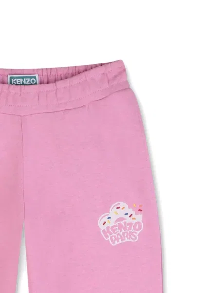 Dětské kalhoty Kenzo růžové