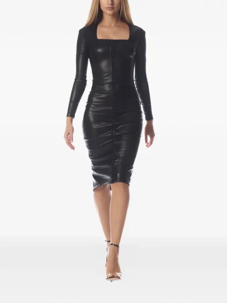 Rochie midi Tessitura Body Couture negru