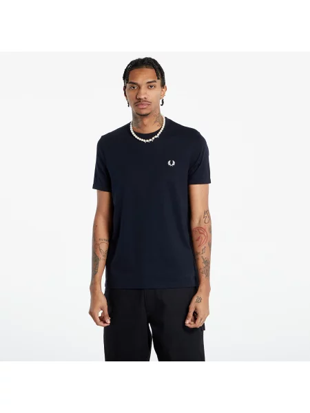 T-shirt FRED PERRY Ringer Tee navy S niebieskie