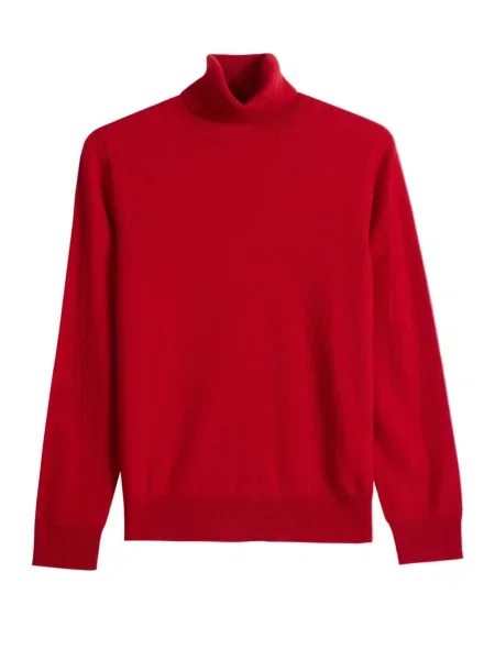 GOBI Cashmere Pulover Women's Timeless Cashmere Turtleneck Sweater intens roșu