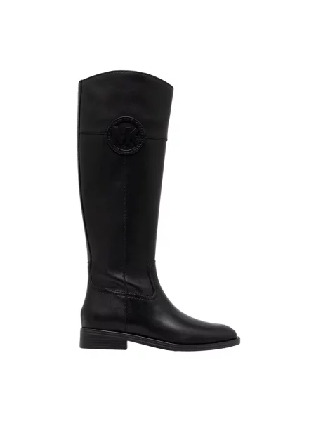 Kozaki Michael Kors skórzane bez obcasa czarne