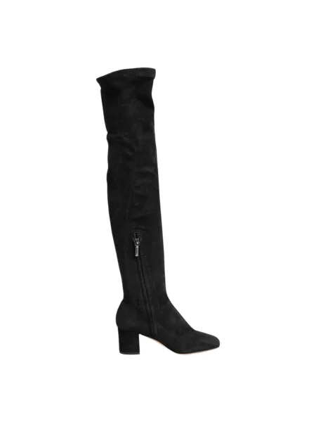 Muszkieterki Dolce And Gabbana zamszowe czarne