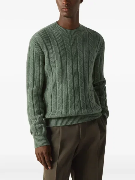Pulover Zegna din cașmir verde