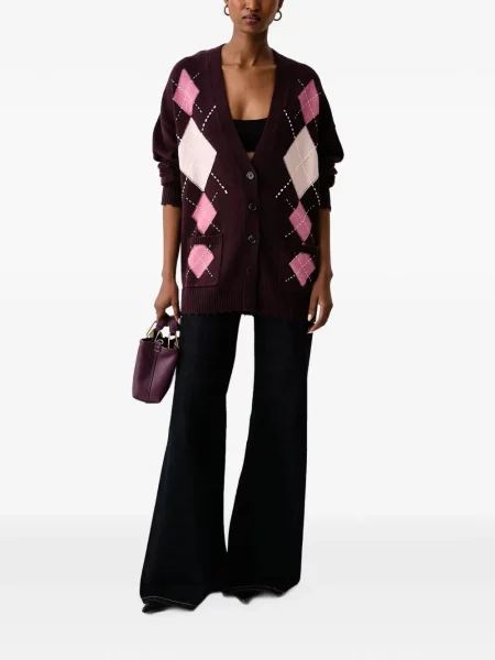 Cardigan Pinko de lână violet