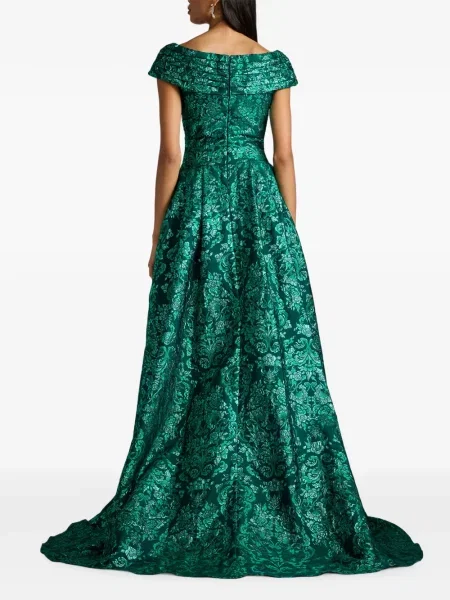 Rochie Tadashi Shoji asimetrică verde