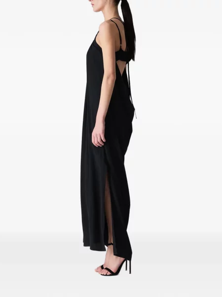 Rochie maxi Vera Wang cu bretele negru