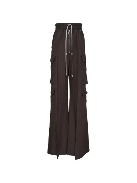 Pantaloni cargo Rick Owens cu cordon maro