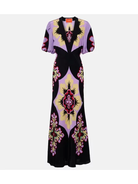 Rochie maxi La Doublej de mătase de costum