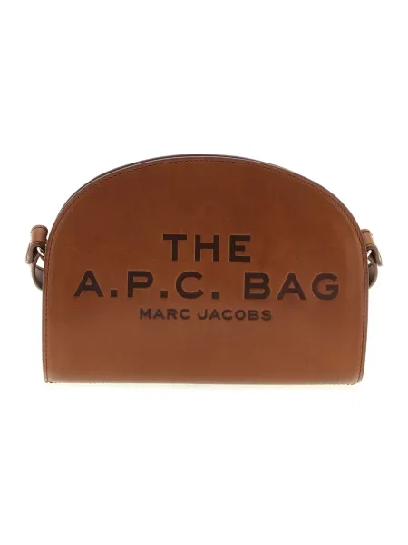 A.P.C. torebka skórzana A.P.C. x MARC JACOBS brązowy
