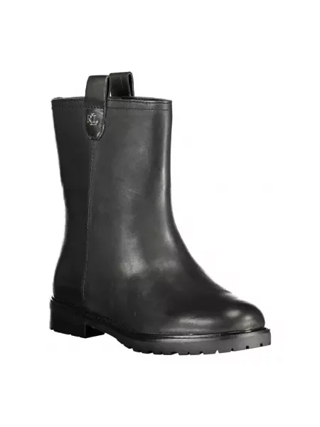 Botki Ralph Lauren skórzane wsuwane czarne