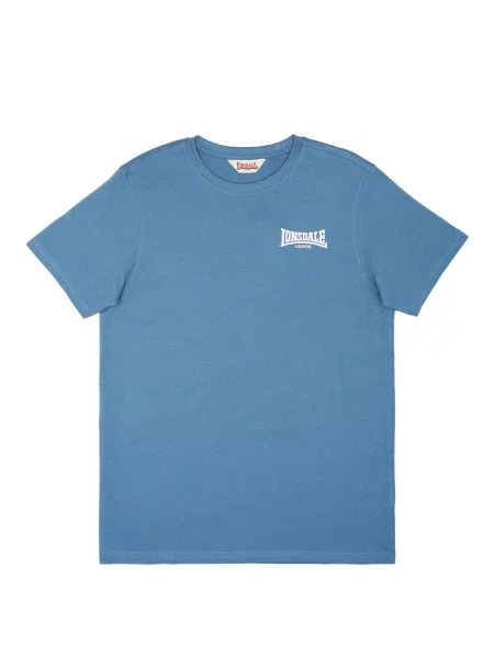LONSDALE Tricou ELMDON albastru alb