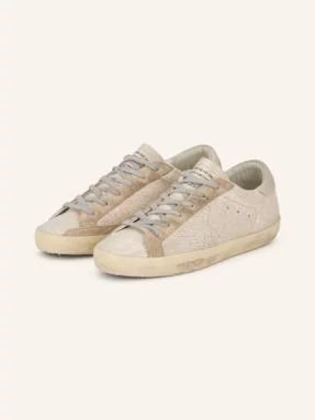 Golden Goose Sneakersy Super-Star stříbrná zlaté